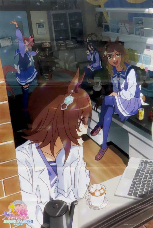 Ensemble B2 Cloth Poster — Blu-ray Umamusume Pretty Derby – Beginning of a New Era Amazon.co.jp Purchase Bonus (B2 Fabric Poster, Japan)