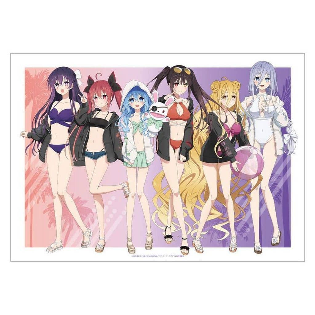 Date A Live V Beach Date Ver. Newly Drawn A3 Poster