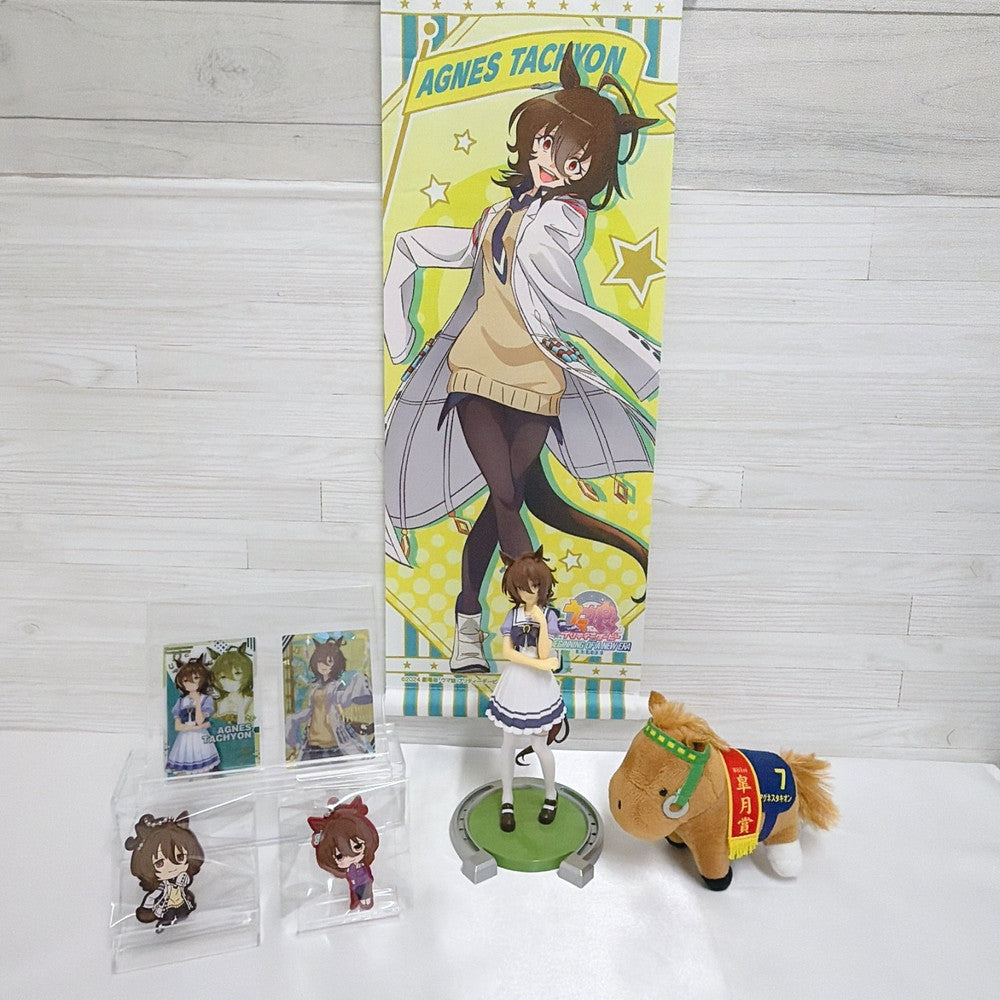 Agnes Tachyon Rare Collector Set — Movie Tapestry, Figure, Plush Ball Chain & More | Umamusume Pretty Derby