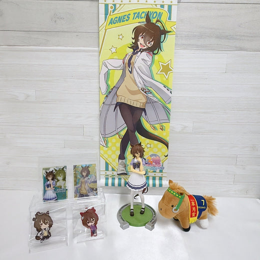 Agnes Tachyon Rare Collector Set — Movie Tapestry, Figure, Plush Ball Chain & More | Umamusume Pretty Derby
