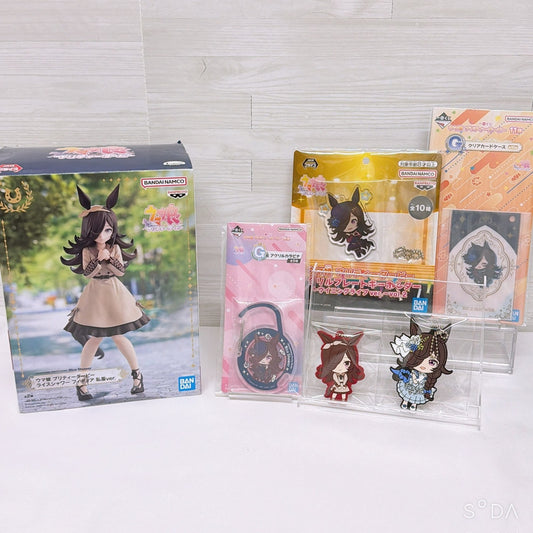 Rice Shower Special Set – Figure, Acrylic Keychain, Clear Card Case, Carabiner & Rubber Mascots | Umamusume Pretty Derby