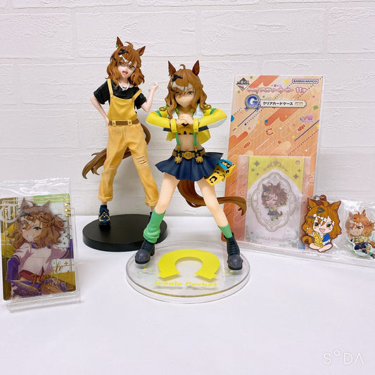 Jungle Pocket Rare Collector Set – Figures, Rubber Mascot, Acrylic Stand & Card – Umamusume Pretty Derby