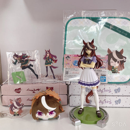 Symboli Rudolf 6-Piece Goods Set - Figures, Acrylic Stands & More | Umamusume Pretty Derby