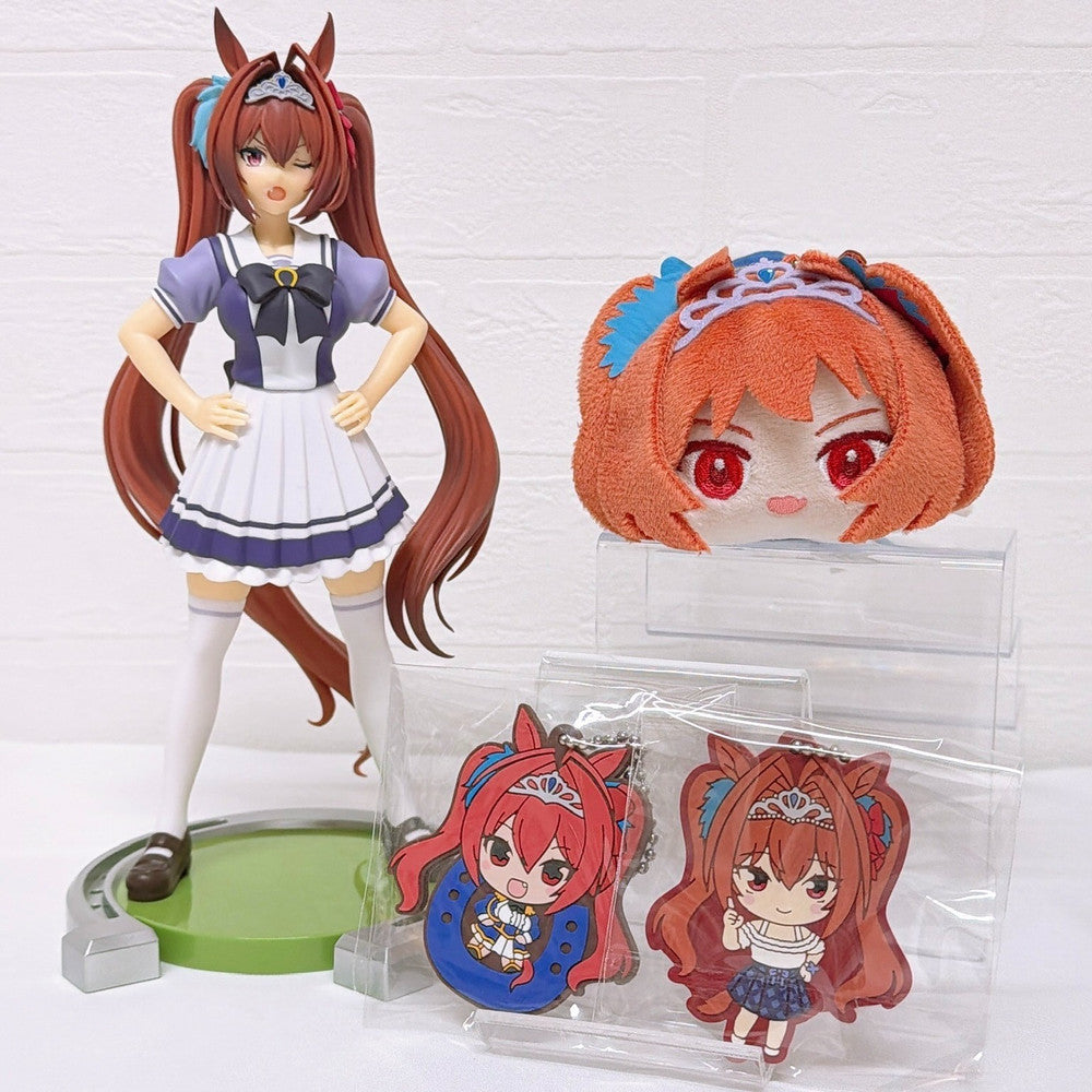 Daiwa Scarlet 4-Item Set - Figure, Plush & Rubber Mascots - Umamusume Pretty Derby