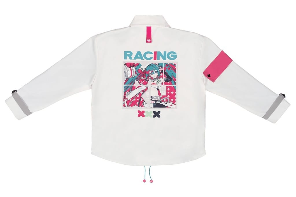Hatsune Miku Racing Ver. 2025 Jersey White (Size M) - Good Smile Moment Jacket