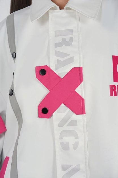 Hatsune Miku Racing Ver. 2025 Jersey White (Size M) - Good Smile Moment Jacket