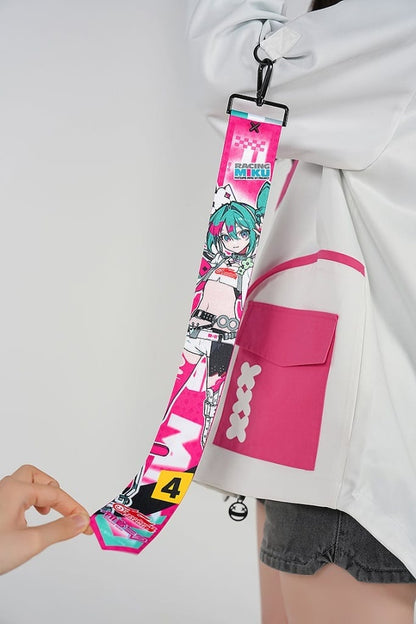 Hatsune Miku Racing Ver. 2025 Jersey White (Size M) - Good Smile Moment Jacket