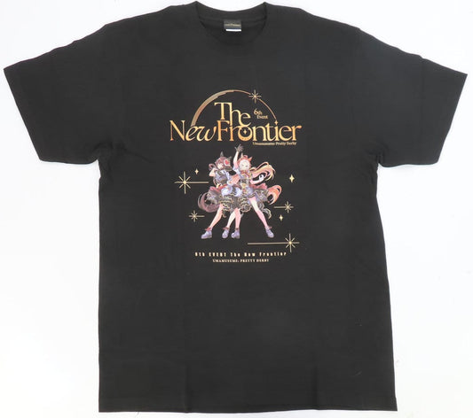 Event Key Visual Official T-Shirt (6th EVENT Special Ver.) - Umamusume Pretty Derby 6th EVENT The New Frontier - Black XL (Cygames Ticket Bonus, Used)