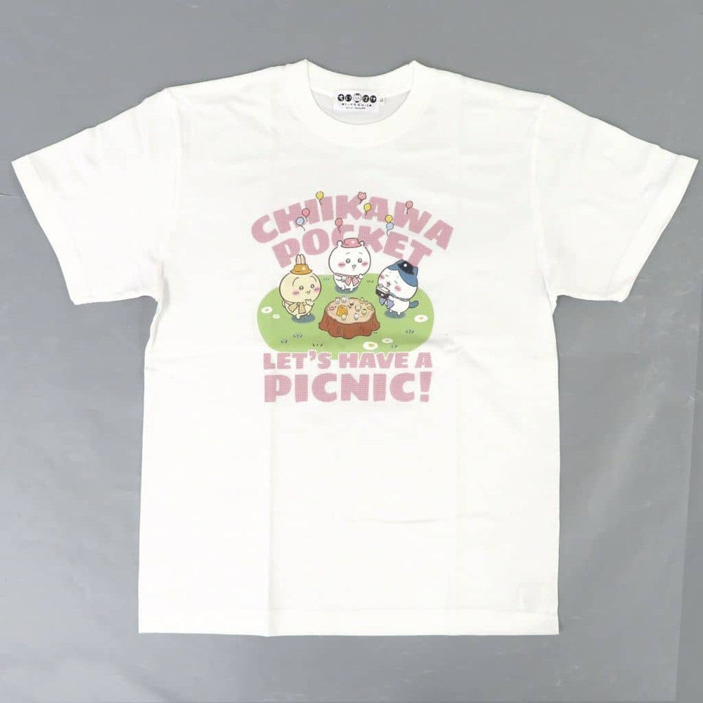 Chiikawa, Hachiware & Usagi Picnic T-Shirt White L