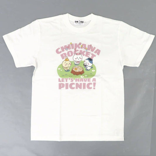 Chiikawa, Hachiware & Usagi Picnic T-Shirt White L