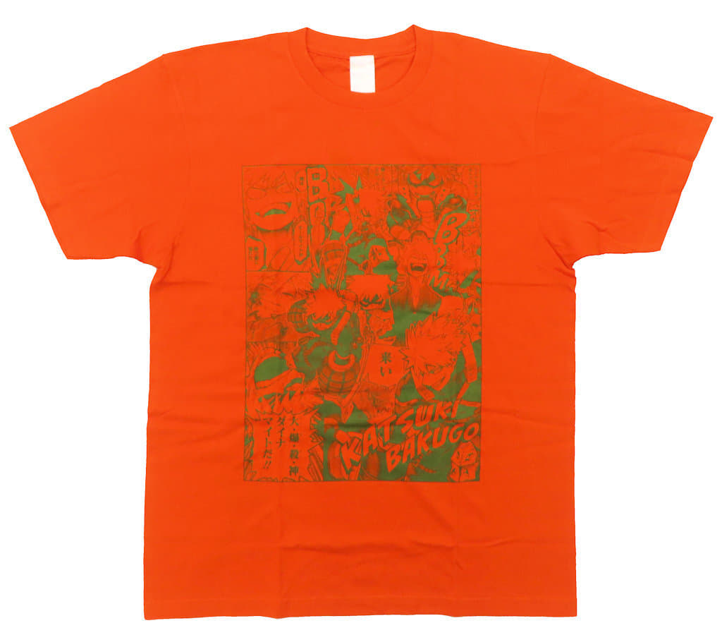 Katsuki Bakugo Memorial T-Shirt Orange Size L My Hero Academia Fair