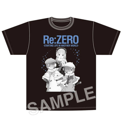 Re:ZERO 2026 Sapporo Snow Festival Winter Snow T-Shirt Black XL