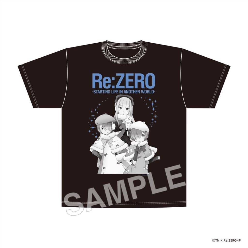 Re:ZERO 2026 Sapporo Snow Festival Winter Snow T-Shirt Black XL