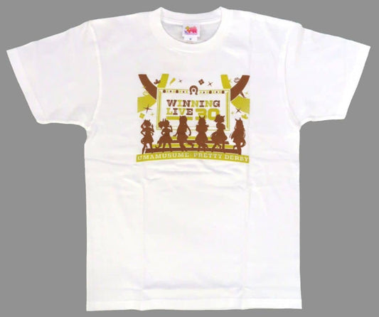 Umamusume Pretty Derby WINNING LIVE 30 Commemorative Group T-Shirt - White M (Bandai Namco Music Live, Used)