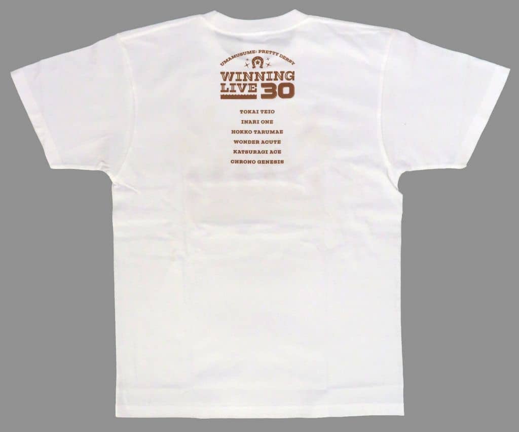 Umamusume Pretty Derby WINNING LIVE 30 Event T-Shirt White L