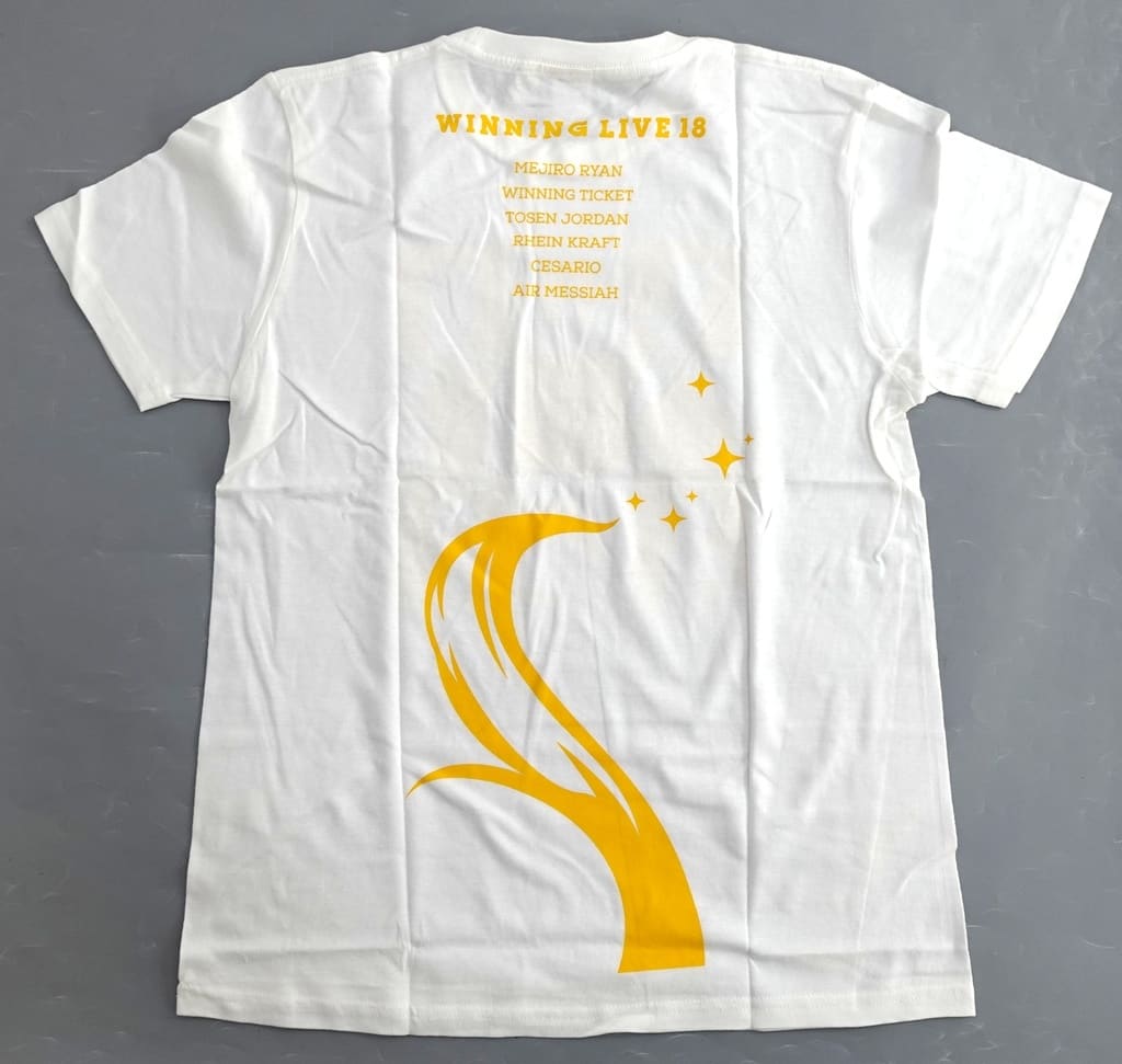 Umamusume Pretty Derby WINNING LIVE 18 Commemorative Group T-Shirt - White L (Bandai Namco Music Live) - Pre-owned