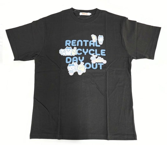 Chiikawa, Hachiware & Usagi Rental Bicycle T-Shirt Sumi L