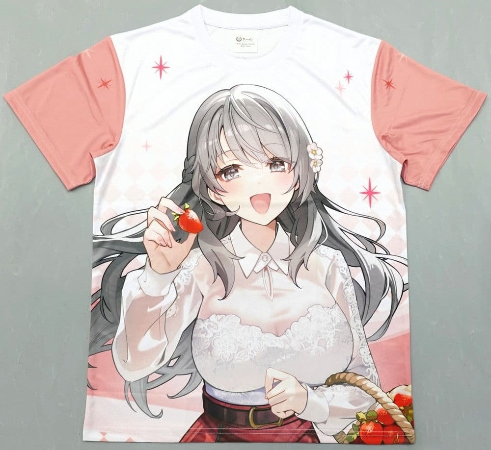 Azur Lane Charybdis Strawberry Fair Full Graphic T-Shirt White Free Size