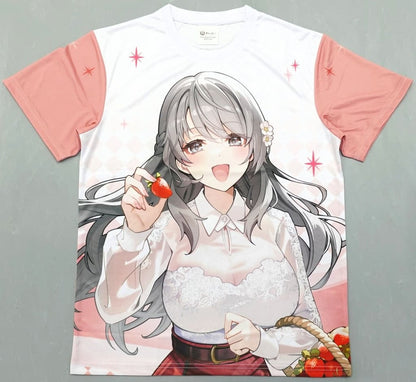Azur Lane Charybdis Strawberry Fair Full Graphic T-Shirt White Free Size