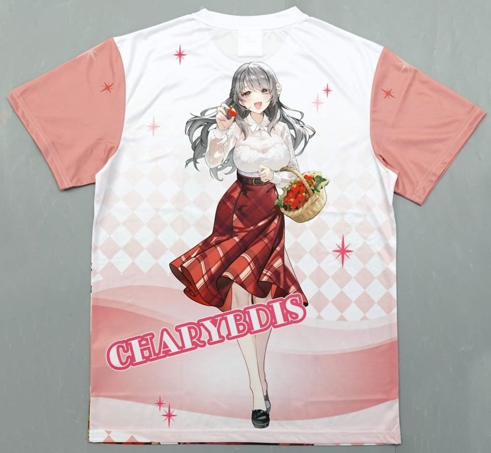 Azur Lane Charybdis Strawberry Fair Full Graphic T-Shirt White Free Size