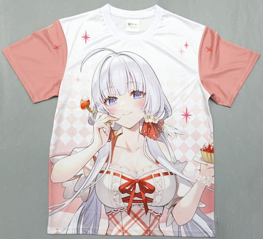 Azur Lane Illustrious Strawberry Fair Full Graphic T-Shirt White
