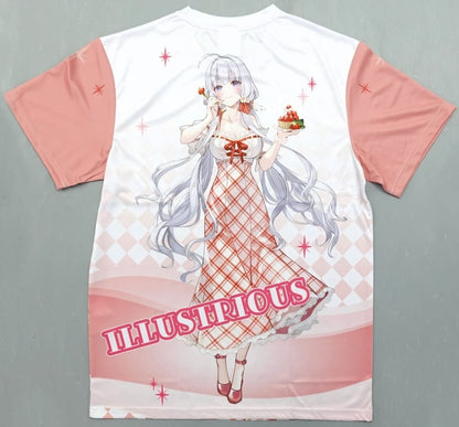 Azur Lane Illustrious Strawberry Fair Full Graphic T-Shirt White