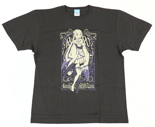 Emilia 3rd Season T-Shirt Black XL Re:ZERO -Starting Life in Another World