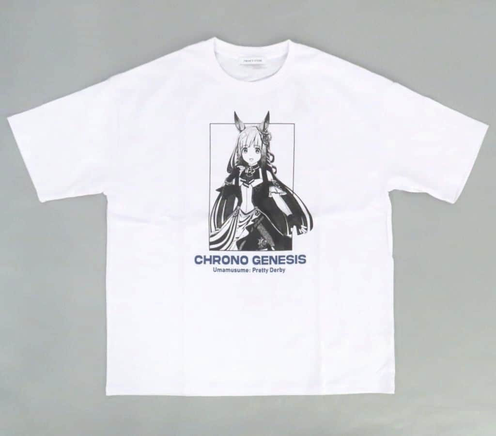 Chrono Genesis T-Shirt White Size L Umamusume Pretty Derby