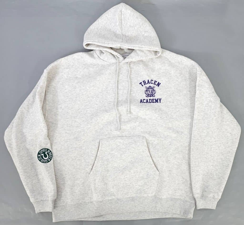 Umamusume Pretty Derby Tracen Academy Hoodie Ash Gray L