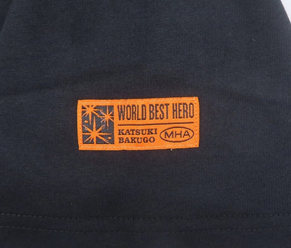 Katsuki Bakugo No.1 T-Shirt Black Free Size My Hero Academia