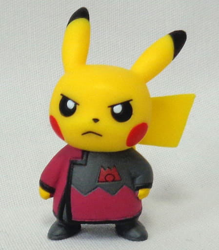 Pikachu (Maxie / Team Magma) Figure Collection "Boss Play Pikachu RR" - Pokémon Center Exclusive, Approx. 4 cm, Pre-owned