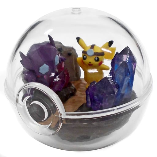 Pikachu & Sableye Terrarium-Style Figure "Together with Pikachu!" - Pokémon Center Exclusive - 77mm (Pre-owned)