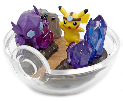 Pikachu & Sableye Terrarium-Style Figure "Together with Pikachu!" - Pokémon Center Exclusive - 77mm (Pre-owned)