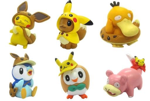 Pokémon Center Exclusive Figure Collection — Pikachu & Eevee Daisuki Club Full Set of 6 (Used)