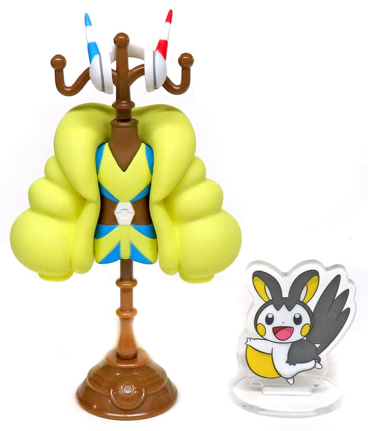 Elesa (Kamitsure) Costume & Emolga Miniature Torso Figure Set - Pokémon Center Exclusive Miniature Torso Acrylic Stand Set (Pre-owned)
