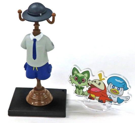 Sprigatito, Fuecoco & Quaxly Costume Miniature Torso Figure with Acrylic Stand - Pokémon Center Exclusive (Pre-owned)