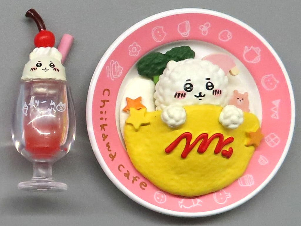 Chiikawa Café Mini Figure: Omurice & Cream Soda