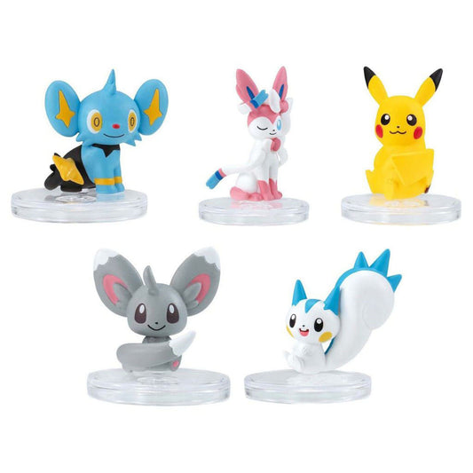 Pokémon "Look at My Tail!" Figure 1 — Full 5-Figure Set (Bandai) — 3cm Trading Figures (Pre-owned)