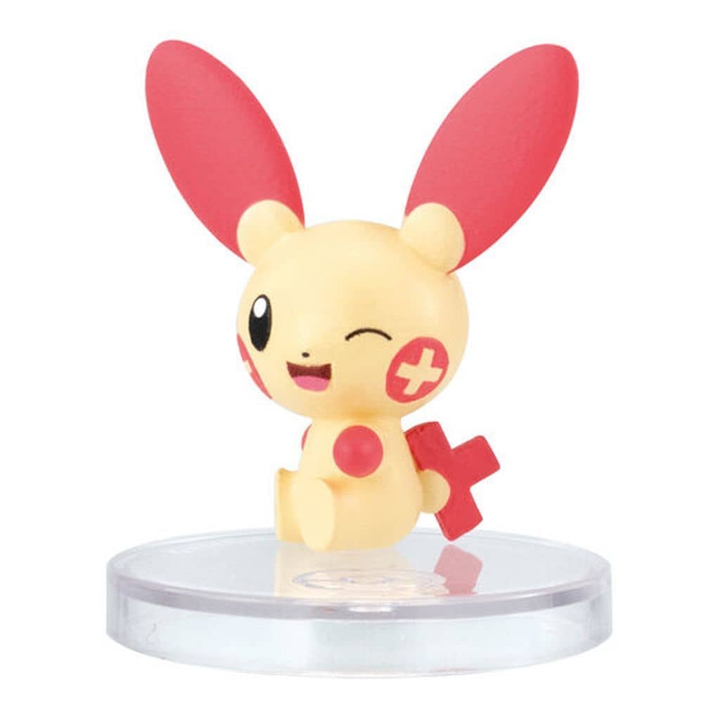 Plusle Figure - Pokémon "Tail Show Me! Figure 2" Bandai Small 3cm Collectible (Pre-owned)