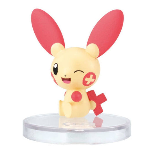 Plusle Figure - Pokémon "Tail Show Me! Figure 2" Bandai Small 3cm Collectible (Pre-owned)