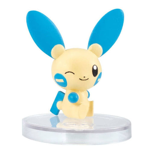 Minun Figure - Pokémon 'Tail Look! Figure 2' Series - Bandai Small Figure ~3cm (Pre-owned)
