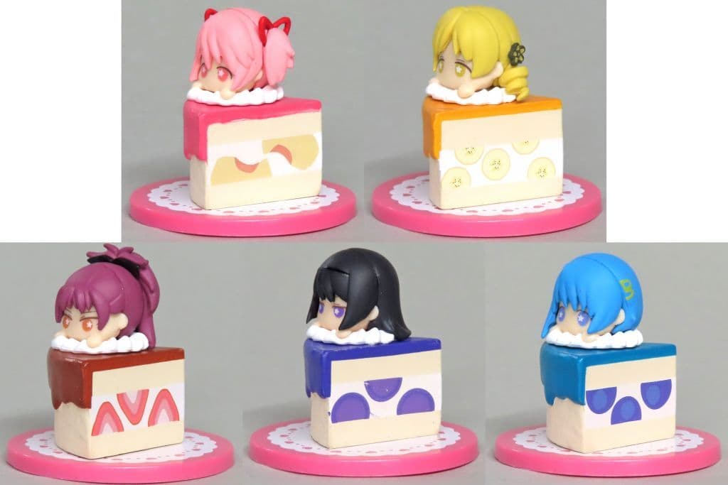 Madoka Kaname, Homura Akemi & Friends Puchiburst Mini Figures Full 5-Piece Set - Puella Magi Madoka Magica (Stand Stones)