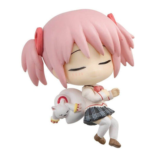 Madoka Kaname Sleeping Squad Mini Figure - Puella Magi Madoka Magica - Approx. 5 cm (Bandai)