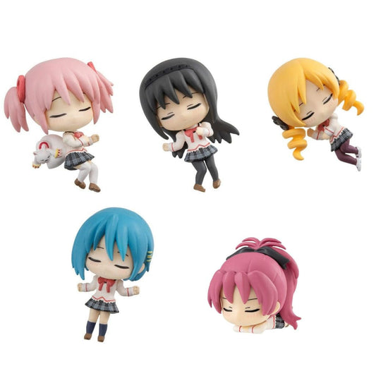 Puella Magi Madoka Magica Nemurasetai Complete 5-Figure Set - Bandai - Approx. 5 cm