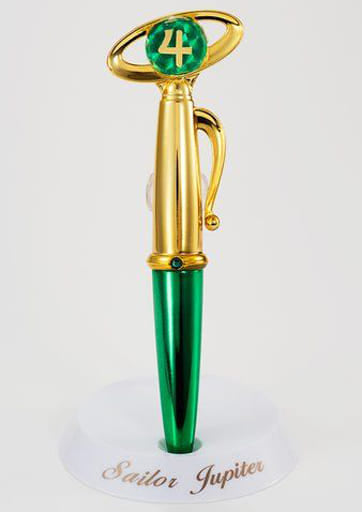Sailor Moon Stick & Rod Light Up Edition Fanclub Exclusive Set - Bandai - Moon Stick Light-Up + 4 Transformation Pens + Display Bases