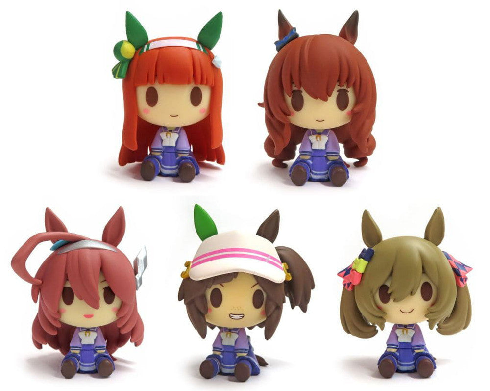 Umamusume Pretty Derby Chokonokko Figure Set (5pcs) - Silence Suzuka, Maruzensky, Mihono Bourbon, Ines Fujin, Smart Falcon - Banpresto (BANDAI SPIRITS) E Prize, Pre-owned