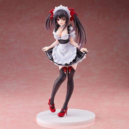 Kurumi Tokisaki Painted Figure - Date A Live Maid Version (28cm, Pre-owned)