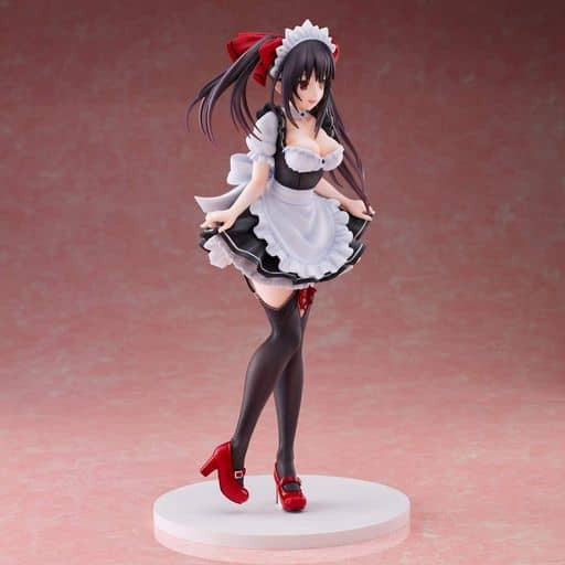 Kurumi Tokisaki Painted Figure - Date A Live Maid Version (28cm, Pre-owned)