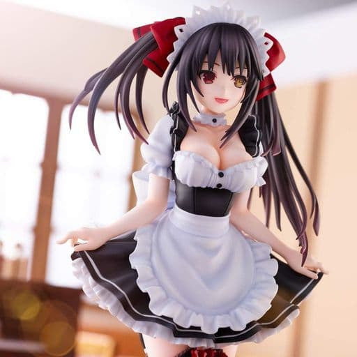 Kurumi Tokisaki Painted Figure - Date A Live Maid Version (28cm, Pre-owned)