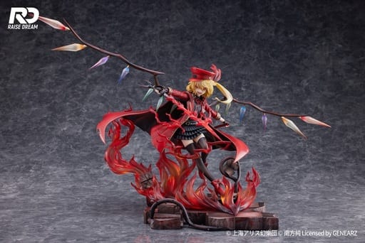 Flandre Scarlet Military Uniform Ver. 1/6 Painted PVC & ABS Figure - Raise Dream (Illustration: Sunao Minakata) (Pre-owned)
